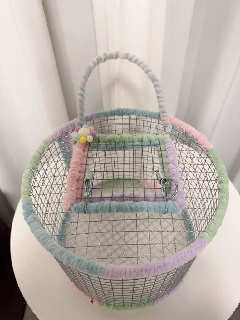 图片[2]-全网首发！专为松鼠精心设计的【纯手工编织防卡脚加固加密外带跑笼】-易客萌宠官网