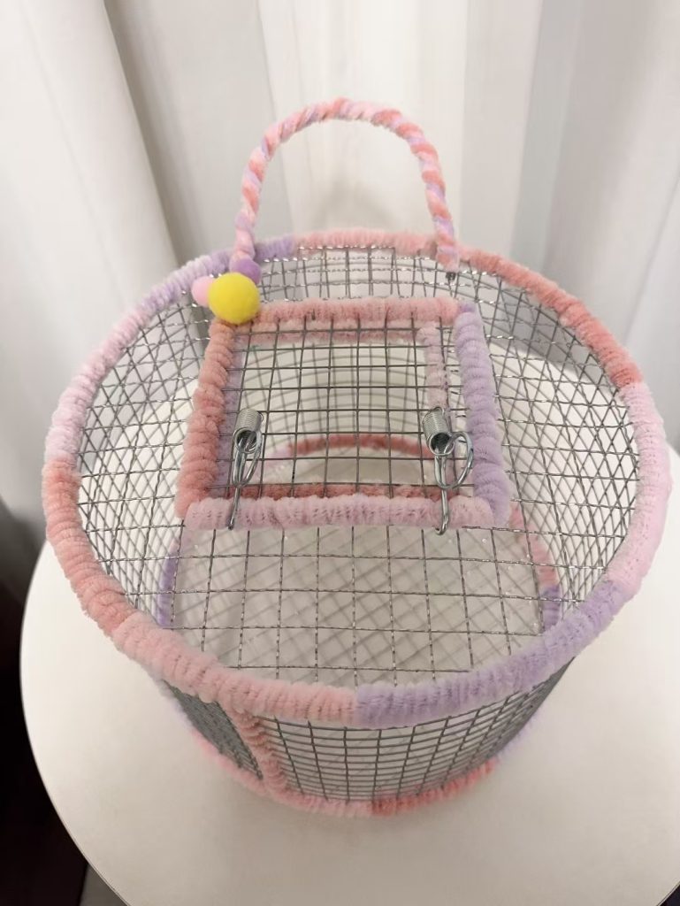 图片[3]-全网首发！专为松鼠精心设计的【纯手工编织防卡脚加固加密外带跑笼】-易客萌宠官网